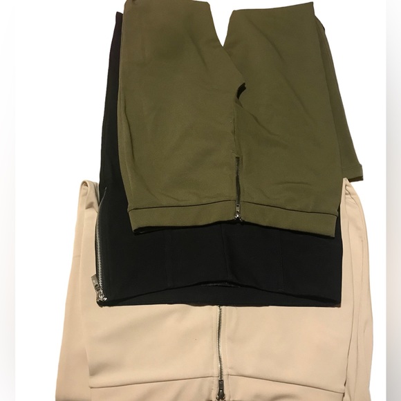 Bundle of 3 high waist stretch knit dress pants - Picture 1 of 8